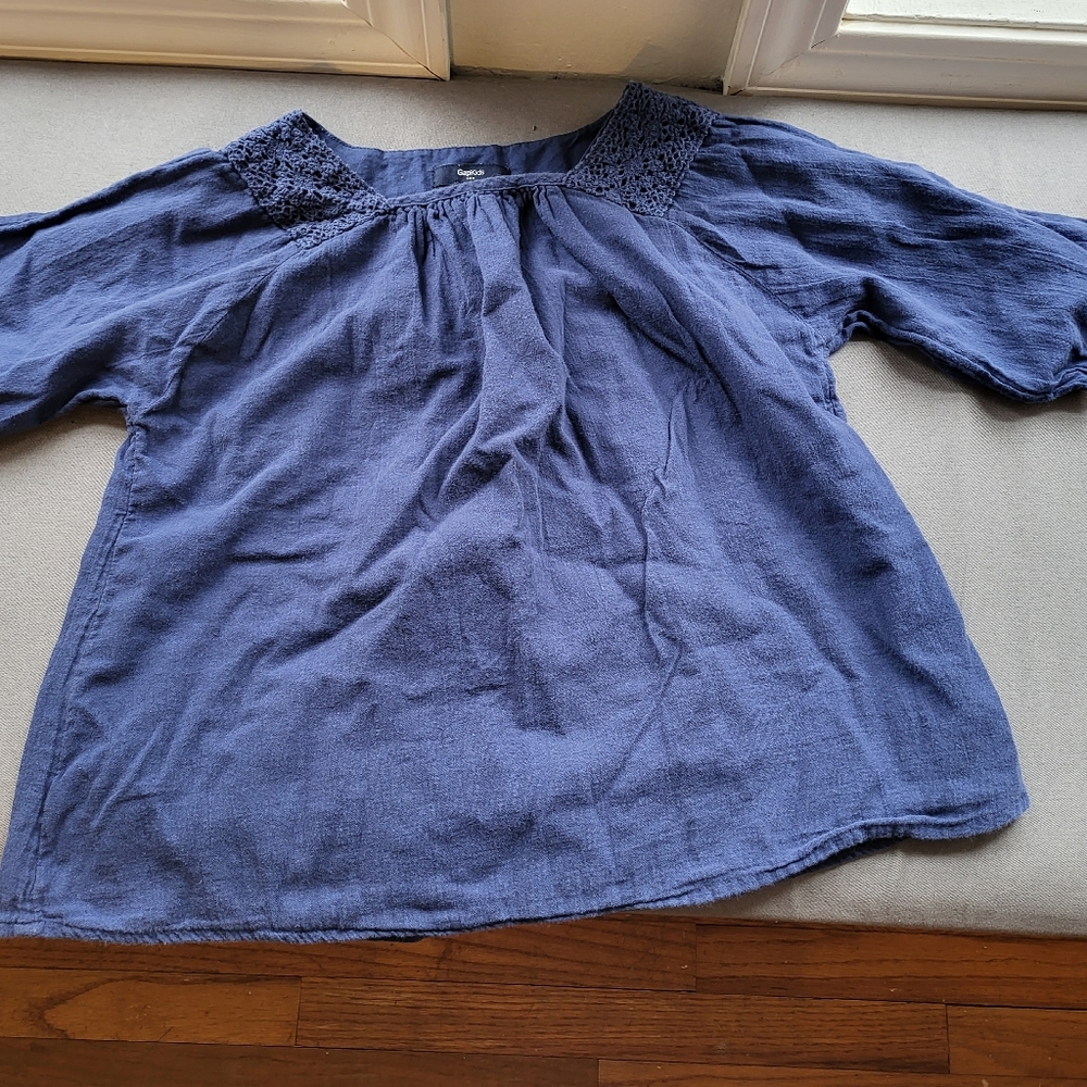 Gap kids navy blue blouse